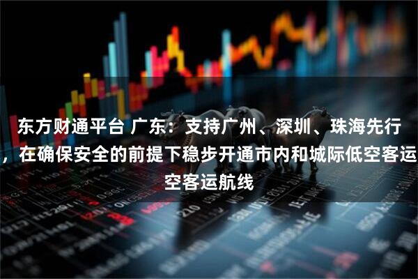 东方财通平台 广东:支持广州、深圳、珠海先行先试,在确保安全的前提下稳步开通市内和城际低空客运航线